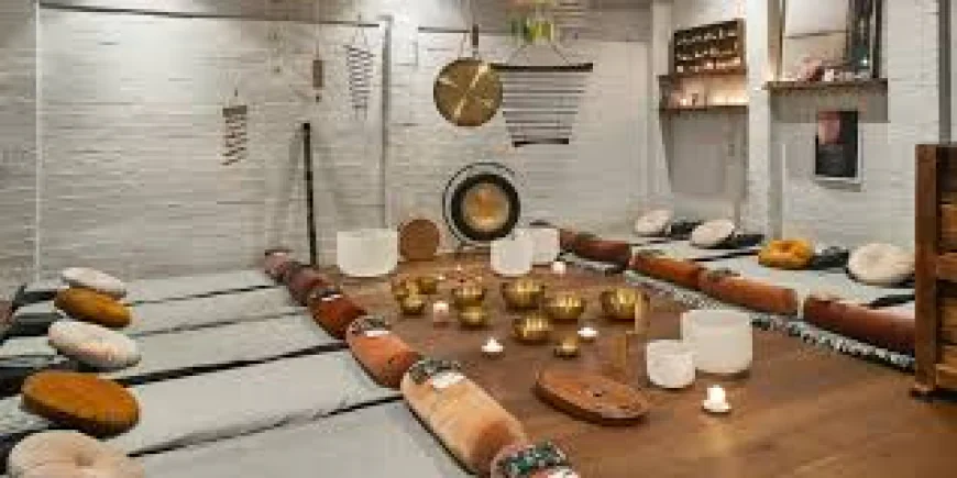 Sound healing, also known as sound therapy or sound bathing